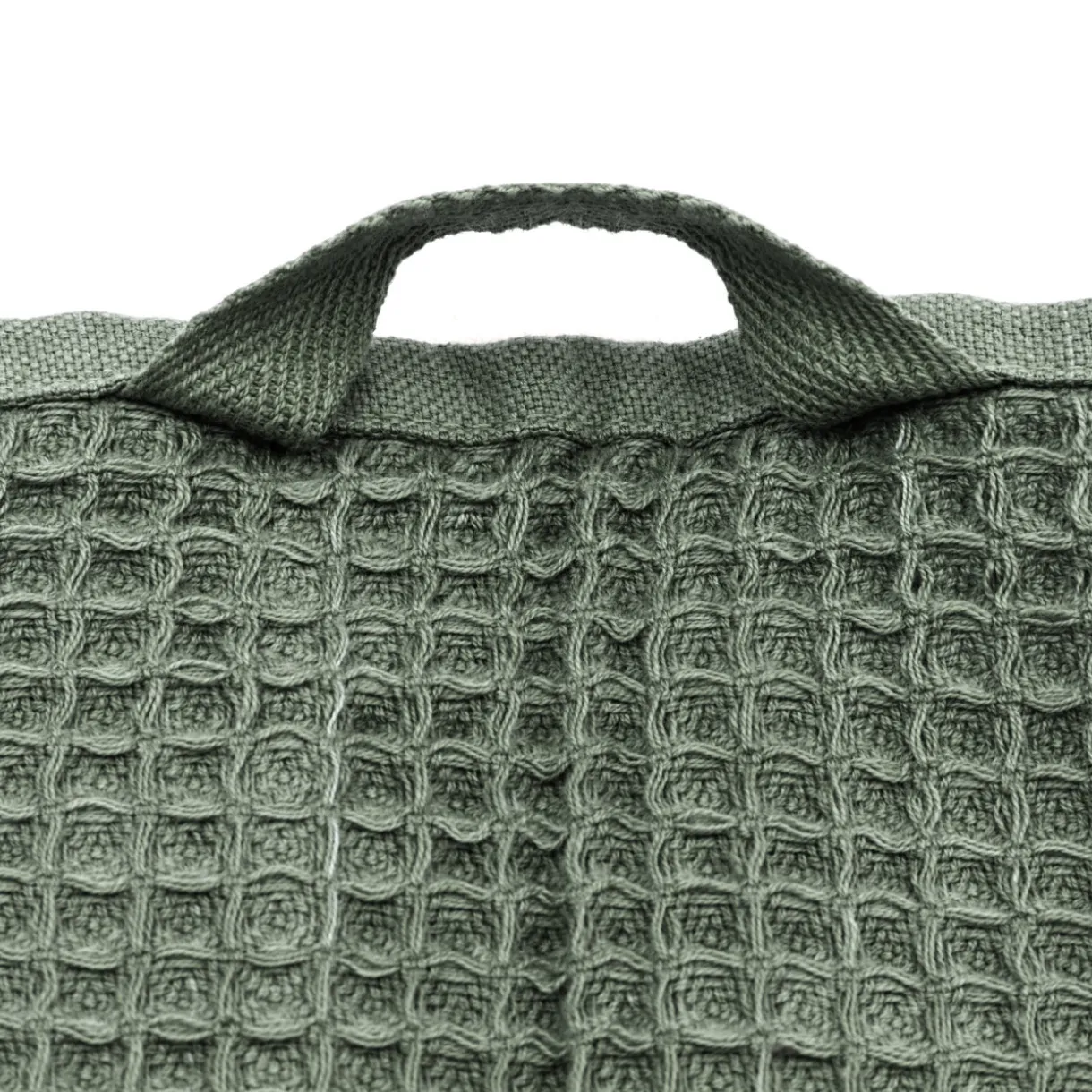 Serviette de bain gaufrée en velours de coton bio