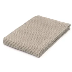 Serviette de bain gaufrée en velours de coton bio