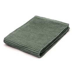 Serviette gaufrée pour les mains en velours de coton bio