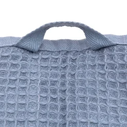 Serviette gaufrée pour les mains en velours de coton bio