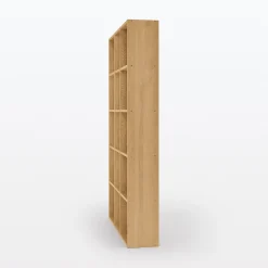 Set de 3 étagères étroites en chêne ‐ 3x5 niveaux (Dont Eco‐part. 5,30€)