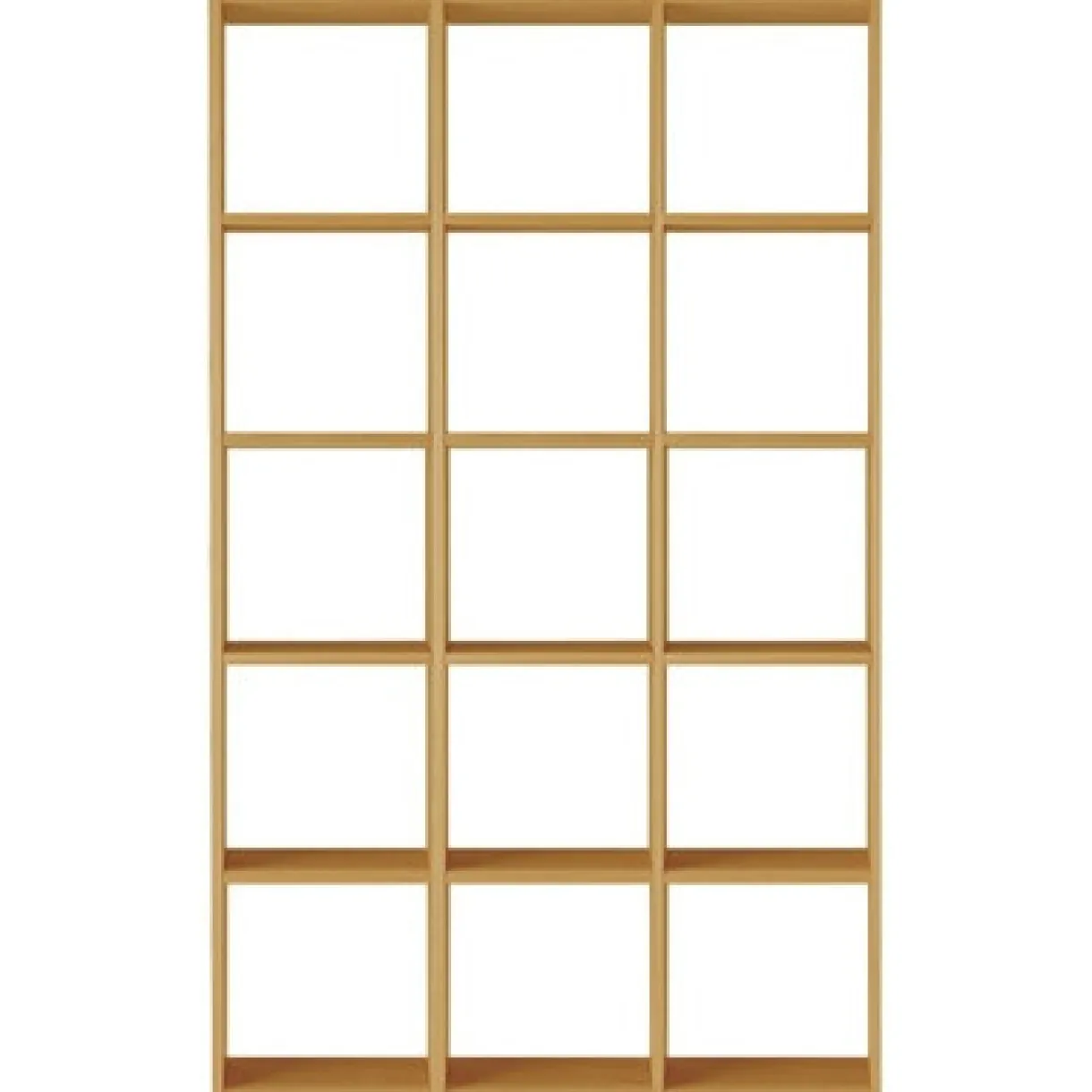 Set de 3 étagères étroites en chêne ‐ 3x5 niveaux (Dont Eco‐part. 5,30€)