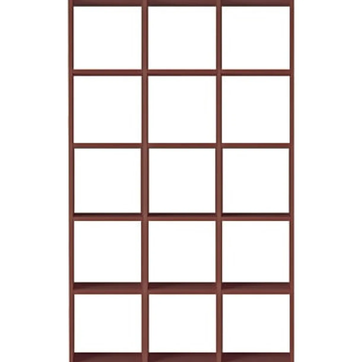 Set de 3 étagères étroites en noyer ‐3x5 niveaux (Dont Eco‐part. 5,30 €)