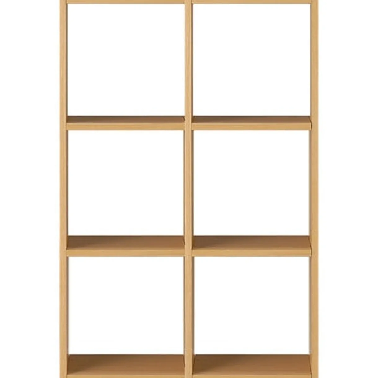 Set de 2 étagères étroites en chêne ‐ 2x3 niveaux (Dont Eco‐part. 2,80 €)