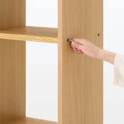 Set de 2 étagères étroites en chêne ‐ 2x3 niveaux (Dont Eco‐part. 2,80 €)