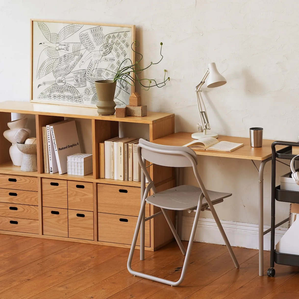 Set de 2 étagères étroites en chêne ‐ 2x3 niveaux (Dont Eco‐part. 2,80 €)