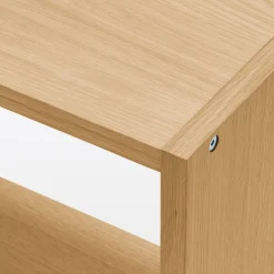 Set de 2 étagères étroites en chêne ‐ 2x5 niveaux (Dont Eco‐part. 5,30 €)