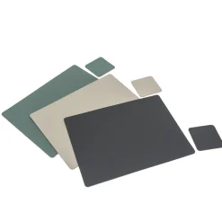 Set de table en cuir recyclé - rectangulaire, Eucalipto