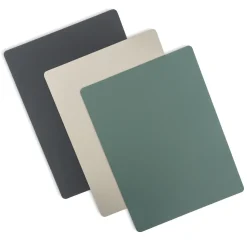 Set de table en cuir recyclé - rectangulaire, Eucalipto