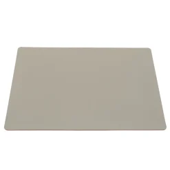 Set de table en cuir recyclé - rectangulaire, Gris Cendré