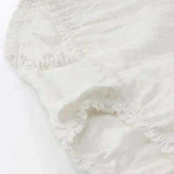 Short ballon en double gaze à pois dobby pour femme