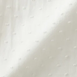 Short ballon en double gaze à pois dobby pour femme