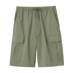 Short cargo en mélange de coton délavé pour homme