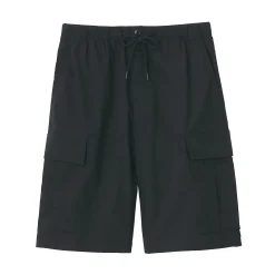 Short cargo en mélange de coton délavé pour homme