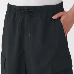 Short cargo en mélange de coton délavé pour homme