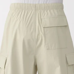 Short cargo en mélange de coton délavé pour homme