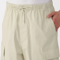 Short cargo en mélange de coton délavé pour homme