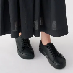 Sneakers basses en cuir pour femme