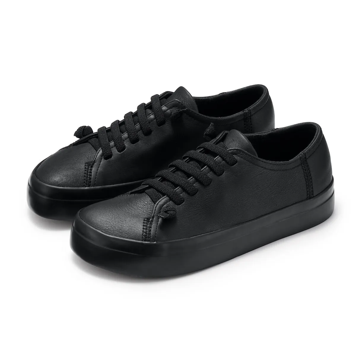 Sneakers basses en cuir pour femme
