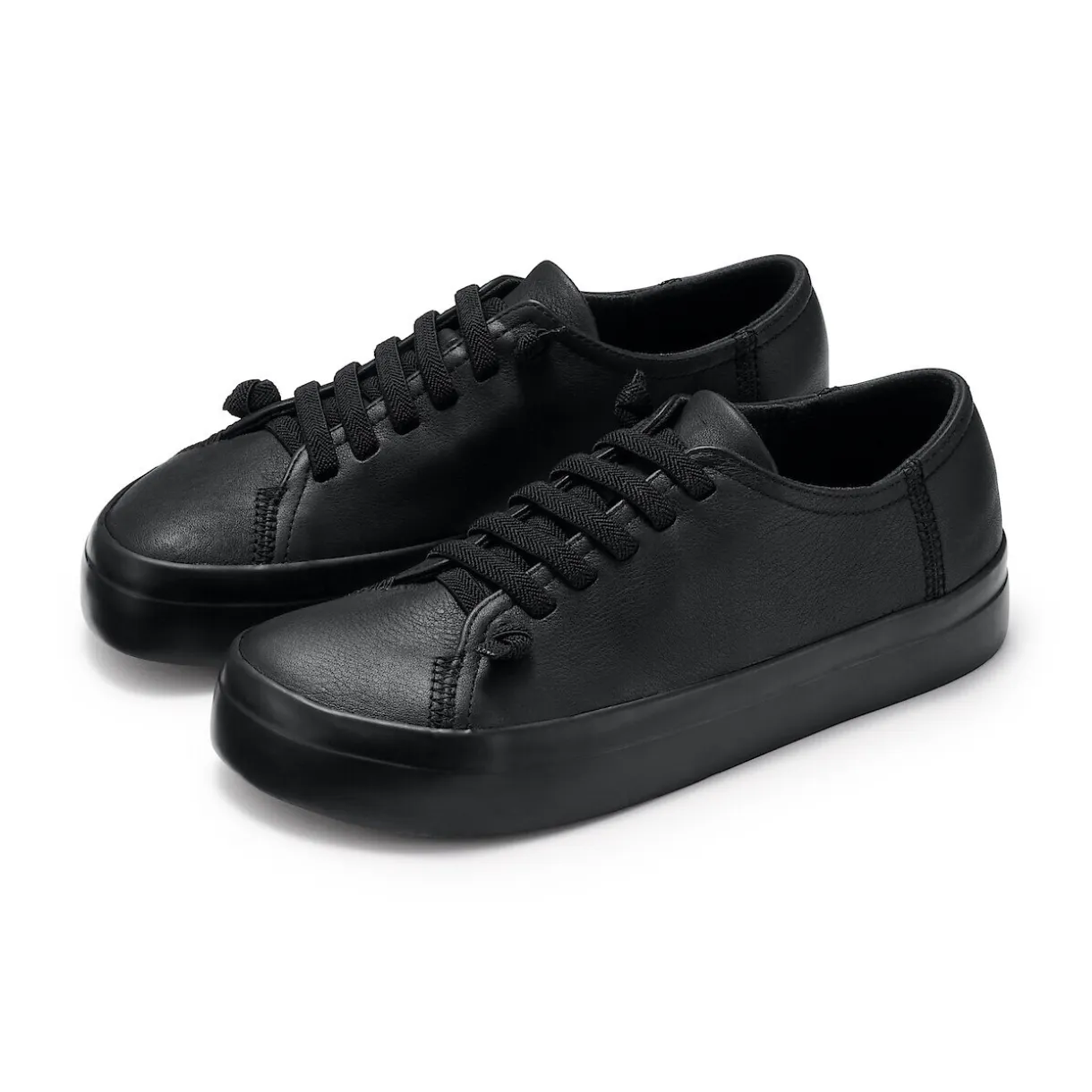 Sneakers basses en cuir pour femme