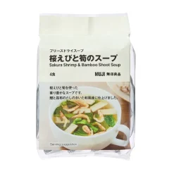 Soupe aux crevettes Sakura et pousses de bambou (4 x 6g)