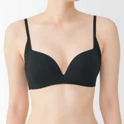 Soutien‐gorge sans armature en mélange de coton avec maintien latéral pour femme