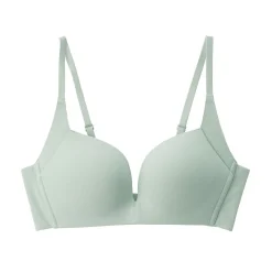 Soutien‐gorge sans armature en mélange de coton avec maintien latéral pour femme