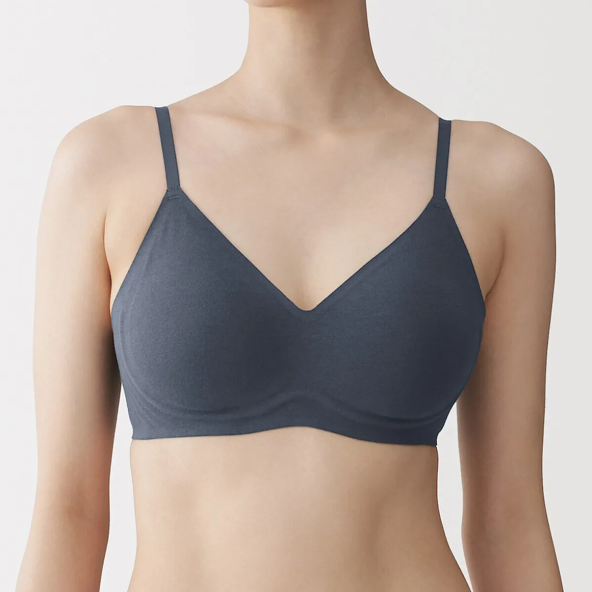Soutien-gorge sans armature en mélange de coton pour femme