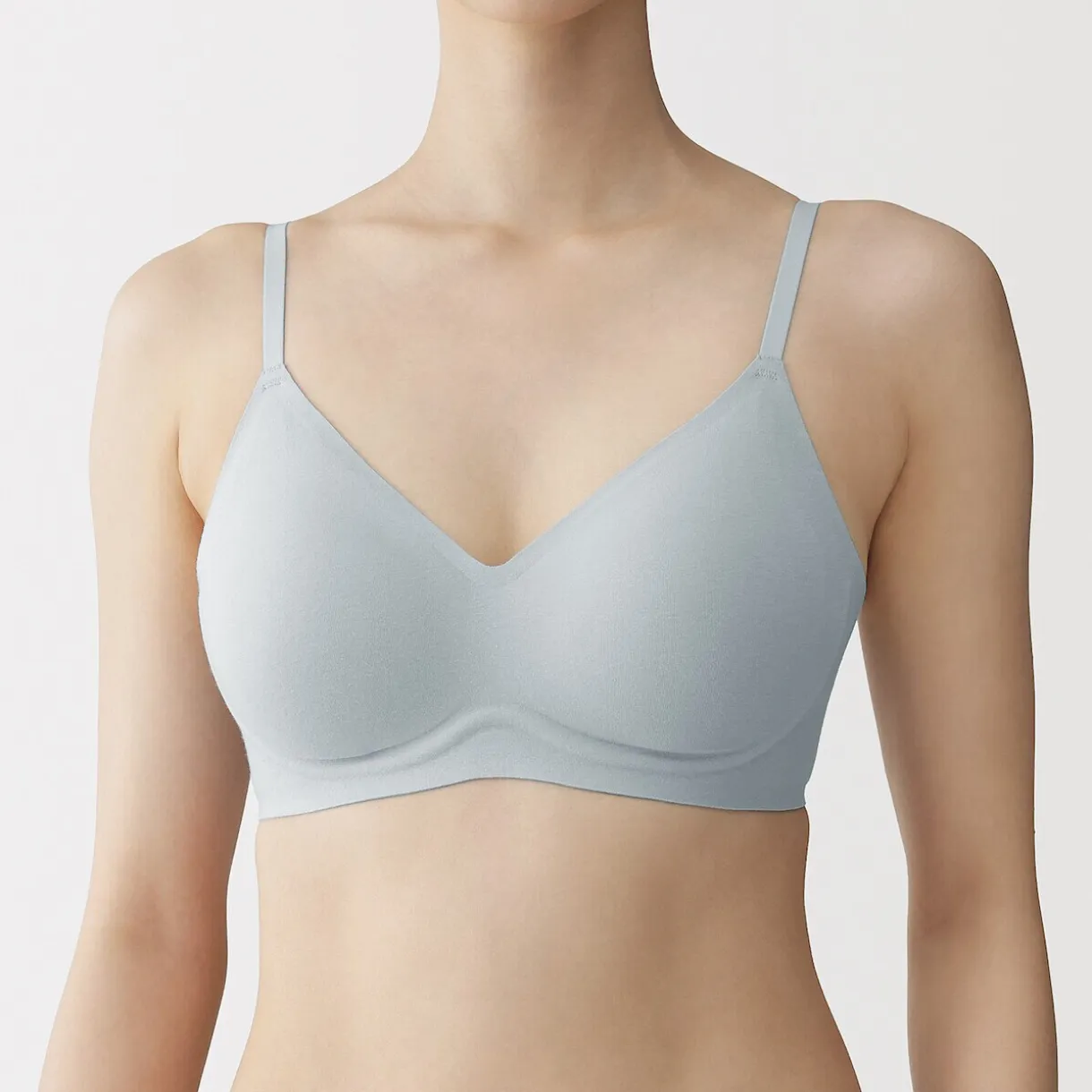 Soutien-gorge sans armature en mélange de coton pour femme