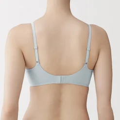 Soutien-gorge sans armature en mélange de coton pour femme