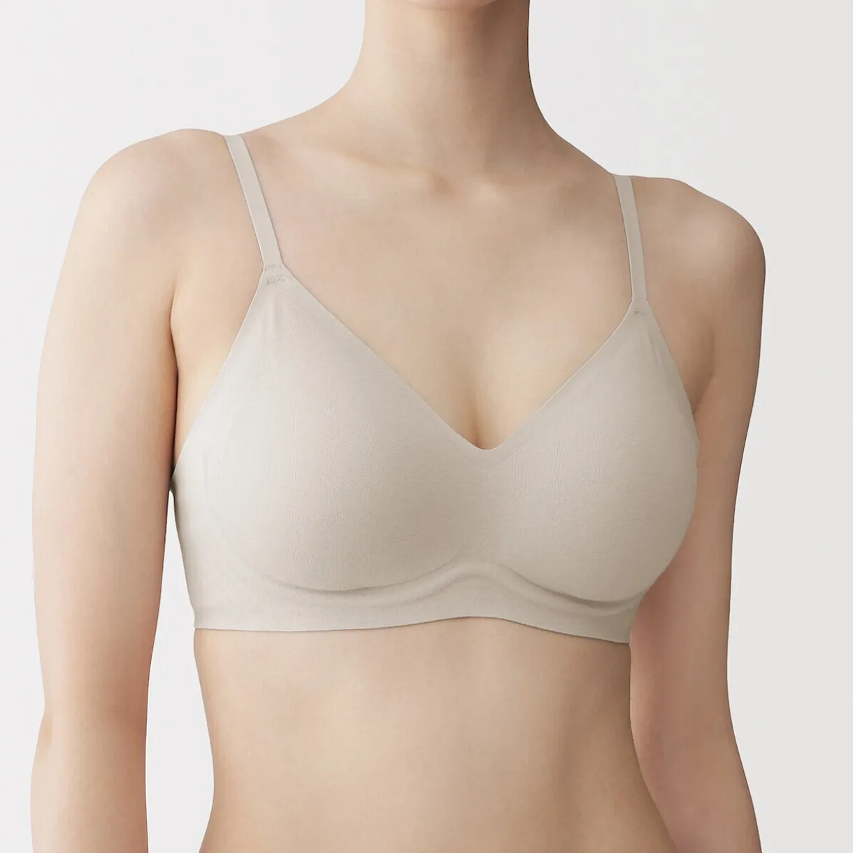 Soutien-gorge sans armature en mélange de coton pour femme