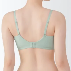 Soutien‐gorge sans armature en mélange de coton avec maintien latéral pour femme