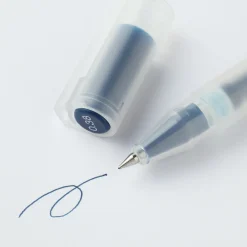 Stylo à bille à encre gel bleu marine - 0,38 mm - Lot de 10