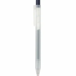 Stylo à bille à encre gel rétractable bleu marine - 0,5 mm - Lot de 10