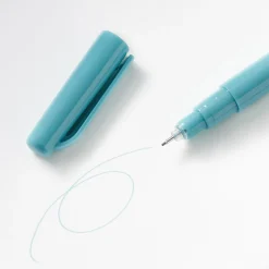 Stylo à encre à base d’eau, pointe fine - 0,5 mm, Cyan Grisâtre