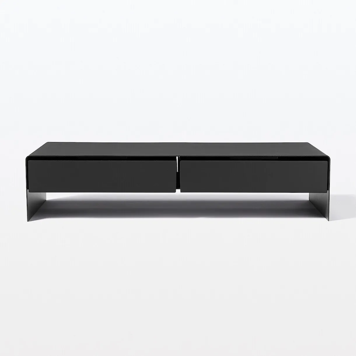 Support d'écran en acier avec tiroir ‐ large