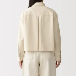 Sur-chemise légère en sergé de kapok mélangé pour femme