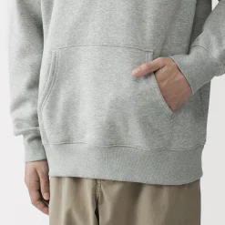 Sweatshirt à capuche en coton mélangé pour homme