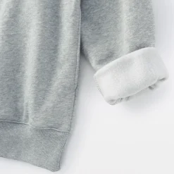 Sweatshirt à demi‐zip en coton mélangé pour homme