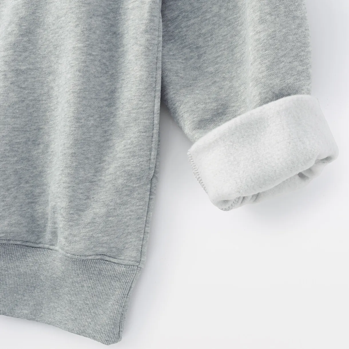 Sweatshirt à demi‐zip en coton mélangé pour homme