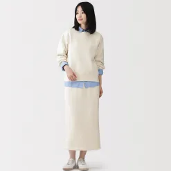 Sweat-shirt en coton mélangé pour femme