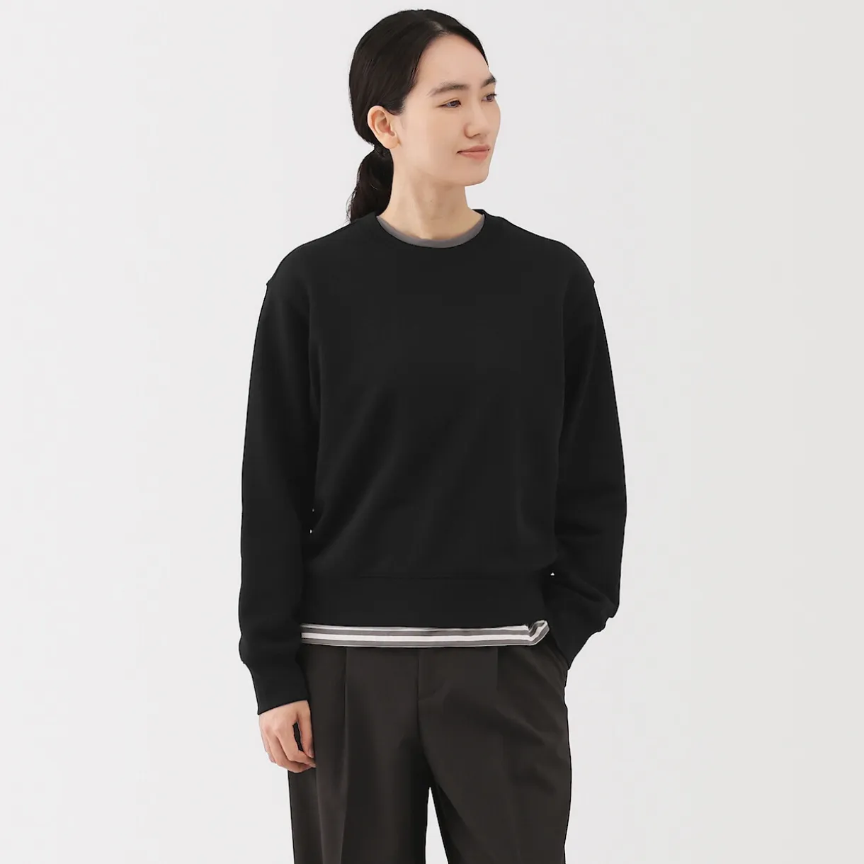 Sweat‐shirt en mélange de coton pour femme
