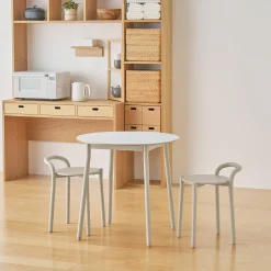 Table en aluminium - Petite - Gris clair