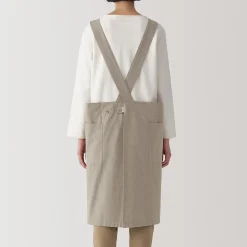 Tablier croisé dans le dos en coton