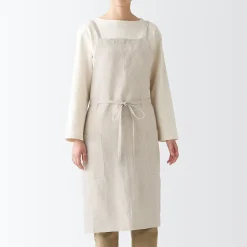 Tablier croisé dans le dos en lin