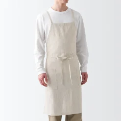 Tablier croisé dans le dos en lin