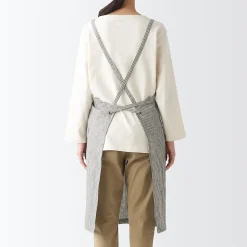 Tablier croisé dans le dos en lin