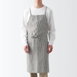 Tablier croisé dans le dos en lin