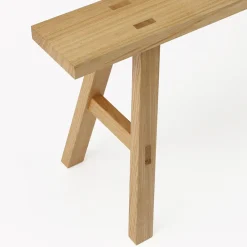 Tabouret en chêne large