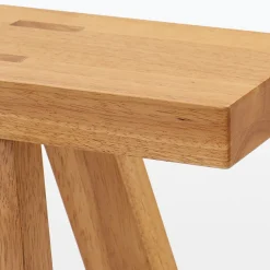 Tabouret en chêne large